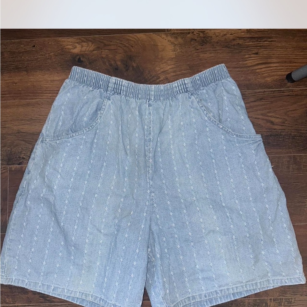 Men's Light Blue Casual Shorts